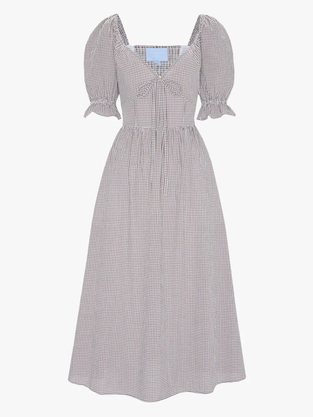 Hill House - The Ophelia Dress - Chocolate Gingham Size XXL